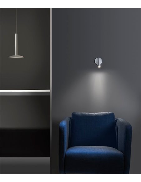 Stylus Switch wall light - LedsC4 - Reading light with switch, LED 3000K, Available in white or black