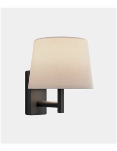 Metrica wall light - LedsC4 - Decorative wall light with white lampshade, Available in 2 colours 2