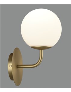 Parma wall light - ACB - Ball light, Old gold finish, Bathroom light IP44