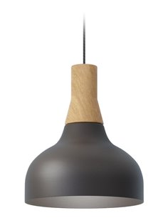 Reiko Cone pendant light - Robin - Modern pendant light in metal and ash, Ø 21 cm 2