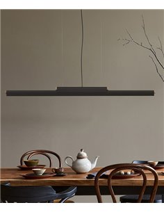 Rudi pendant light - Robin - Horizontal design black/white, LED 3000K, Dimmable Dali/Non dimmable