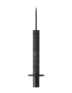 Rita pendant light - Robin - Minimalist black cement lamp, 1xGU10 2