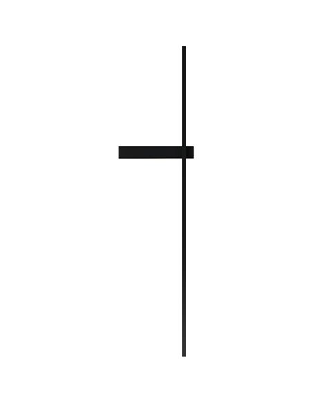 Rut wall light - Robin - Minimalist black lamp, LED 700 lm 3000K, Height: 12.5 cm