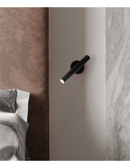 Rui reading wall light - Robin  - Adjustable head, available in 3 finishes, LED 3000K