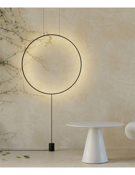 Ramona floor lamp - Robin - Minimalist design, Matt black finish, LED 3000K