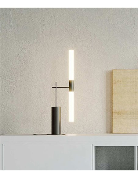 Roos table lamp - Robin - Modern design black, LED 3000K
