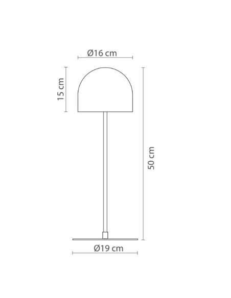 Rio table lamp - Robin - Available in 3 colours, minimalist design