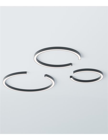 Ceiling light Roberta - Robin - Minimalist black light, LED 3000K, Available in 3 sizes