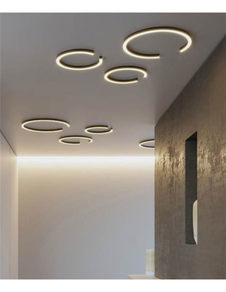 Ceiling light Roberta - Robin - Minimalist black light, LED 3000K, Available in 3 sizes