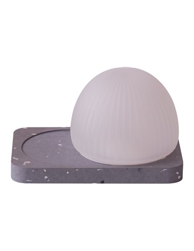 Roi portable light - Robin - Lamp made of recycled plastic and glass, dimmable LED 2700K, available in various finishes