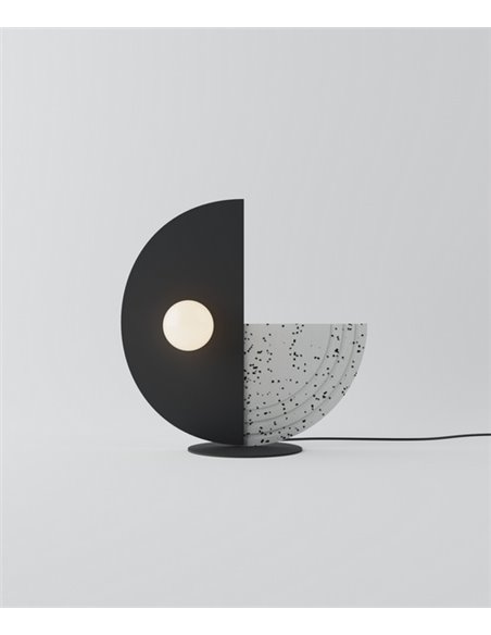 Regina Side table lamp - Robin - Lamp made of terrazzo and recycled plastic, minimalist design