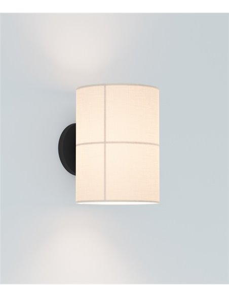 Rania wall light - Robin - White cream lampshade in 2 sizes