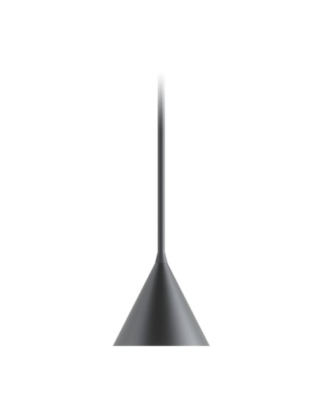 Rubi Mono pendant light - Robin - Minimalist black design, gold interior