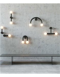 Rigoberta Direct Duo wall light - Robin - Minimalist design in black or white 2