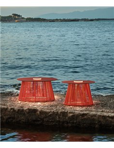 Nit side table lamp - Bover - Outdoor lamp made from rope, LED 2700K 460 lm