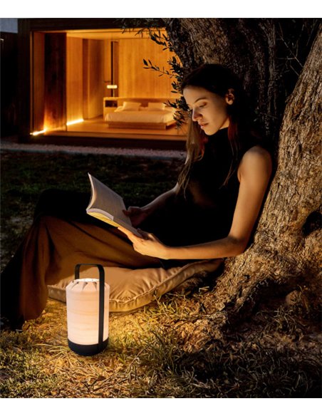 Lámpara de mesa portatil LED de madera en 6 acabados regulable en intensidad– Mini Chou – LZF