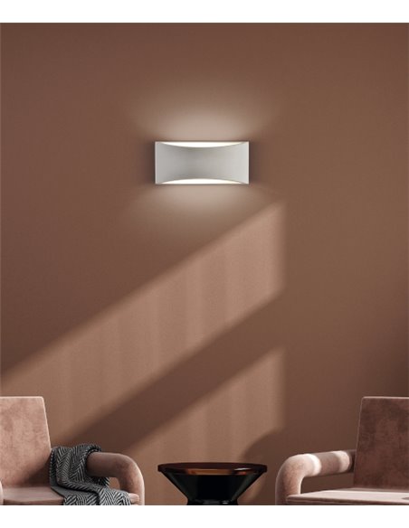Aplique de pared de escayola blanca – Dana – ACB Iluminación