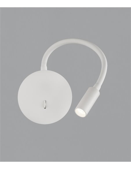 Aplique de pared de lectura LED de metal negro 3200K – Lyon – ACB Iluminación