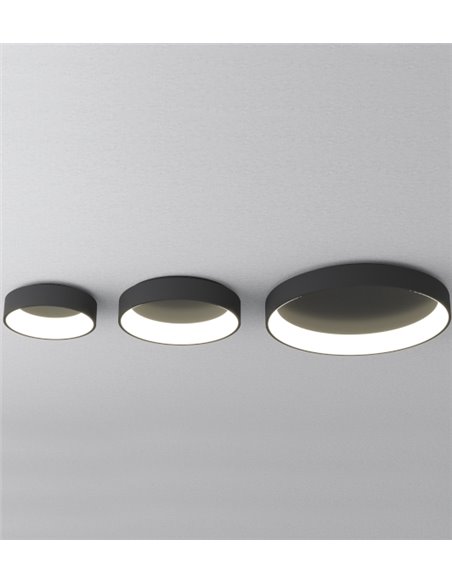 Aplique de techo circular LED de metal y acrílico 3200K – Dilga – ACB Iluminación