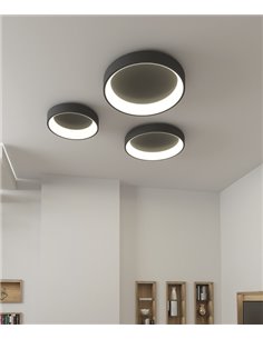 Aplique de techo circular LED de metal y acrílico 3200K – Dilga – ACB Iluminación