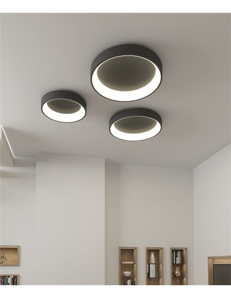 Aplique de techo circular LED de metal y acrílico 3200K – Dilga – ACB Iluminación