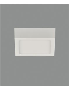 Aplique de techo cuadrado extraplano LED de aluminio y acrílico blanco en 3 tamaños – Roku – ACB Iluminación 2