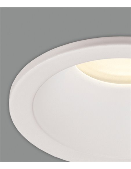 Empotrable de techo de metal blanco Ø 8.5 cm - Nork - ACB Iluminación