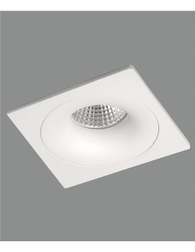 Empotrable de techo en aluminio blanco 1 luz - Waka - ACB Iluminación