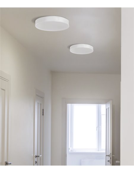 Aplique de techo LED en metal opal Ø 40 cm - Aten - ACB Iluminación