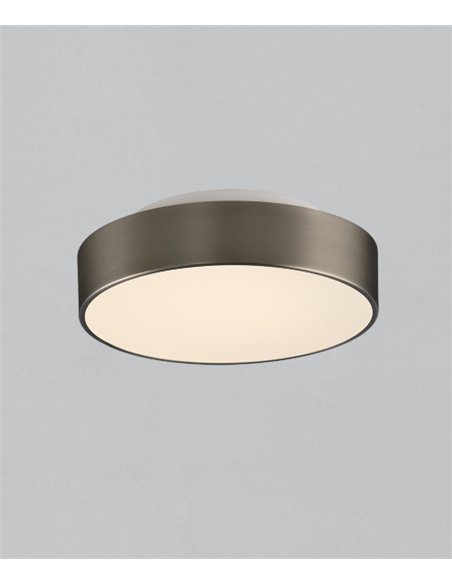 Aplique de techo de metal y cristal en 2 medidas y 2 acabados - Dins - ACB Iluminación