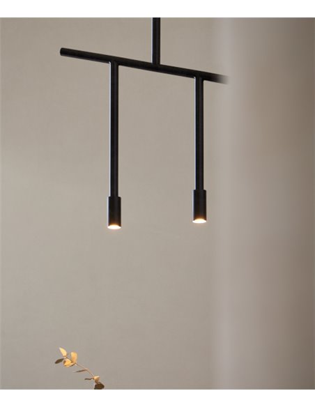 Lámpara colgante Lxcx - FOC - Diseño minimalista negro