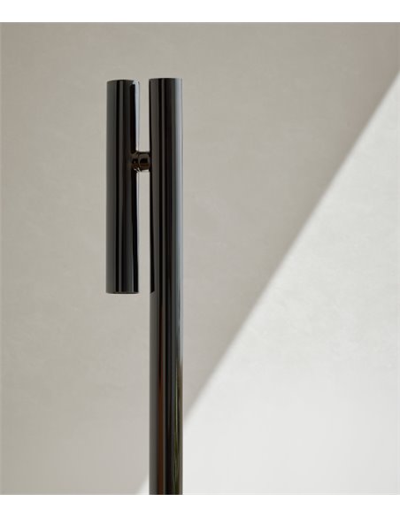Lámpara de pie de lectura Mina - FOC - Diseño minimalista LED, acabado fumé