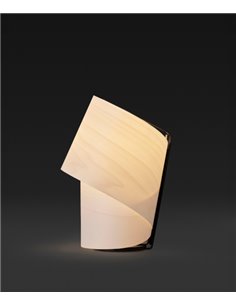 Tiny table lamp - LZF - Handmade wooden light, height: 22,5 cm