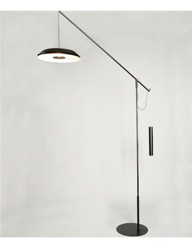 Momento floor lamp - Myo - Black arc light, adjustable height