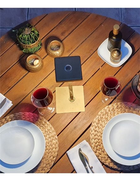 Tessia table lamp - Myo - Minimalist design in 3 colours, dimmable, swiveling shade