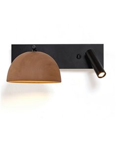Absis wall light - Luxcambra - Lamp with reader, horizontal design, LED ceramic lamp 2