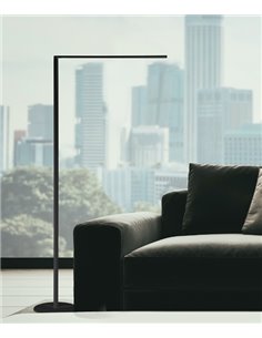 Matrix floor lamp - Luxcambra - Minimalist design in black or white, height: 140 cm