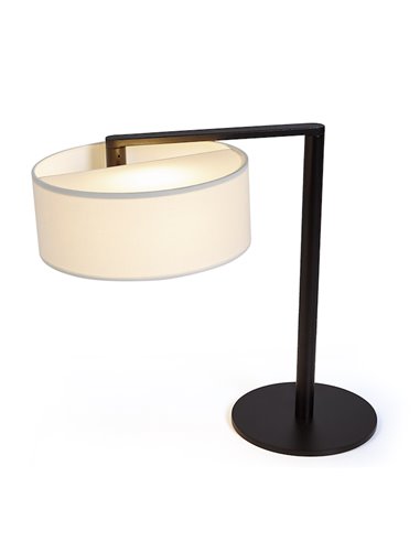 Matrix table lamp - Luxcambra - White cotonet lampshade with horizontal rotation