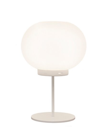 Moon table lamp - Luxcambra - Decorative ball lamp, white matt finish