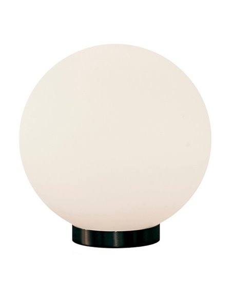Moon table lamp - Luxcambra - Round glass lampshade, black finish