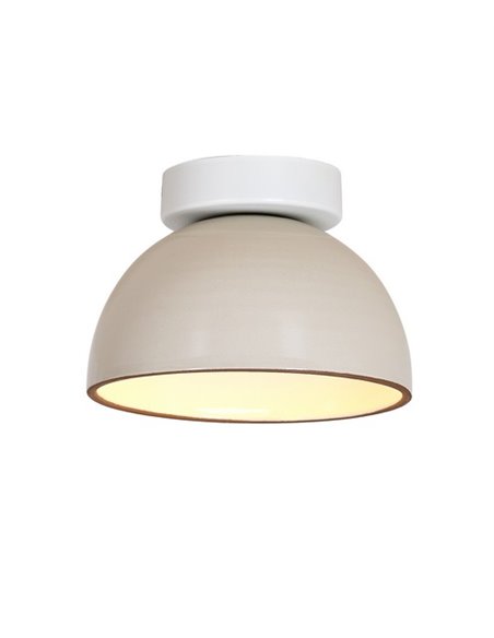 Absis ceiling light - Luxcambra - White ceramic ceiling light, Ø 24 cm