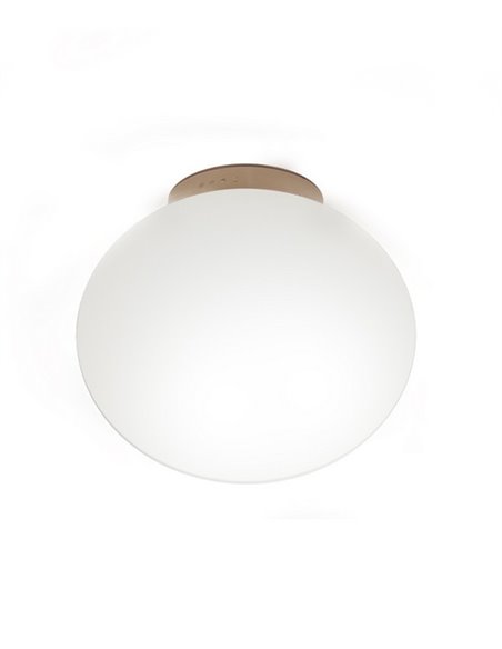 Moon ceiling light - Luxcambra - Ball-shaped lamp, glass shade, Ø 30 cm