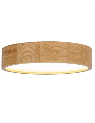 Rondo ceiling lamp - Luxcambra - Oak wood shade, two sizes: Ø 37,5 cm/47,5 cm