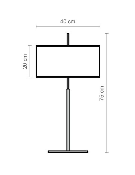 Nautic table lamp - Luxcambra - Elegant design, white canvas shade
