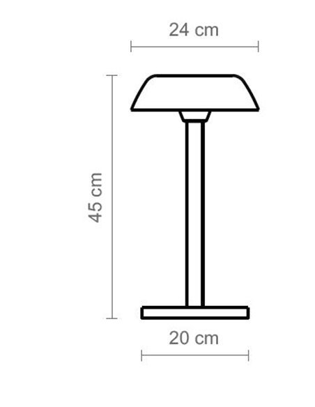 Sarria L table lamp - Luxcambra - White modern design