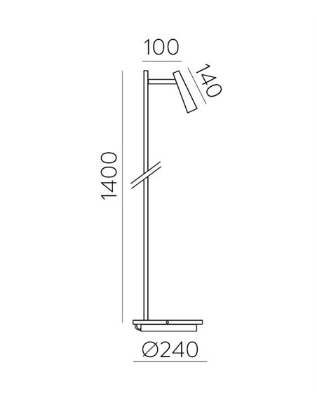 Lámpara de pie Panau