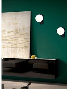 Kin wall light - ACB - Spherical glass shade