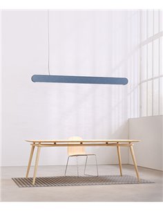 Kipu pendant light - Luz Negra - PET felt acoustic linear light 2