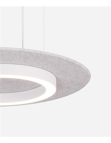 Siwi pendant light - Luz Negra - Available in 2 sizes, acoustic lamp in 5 colours, lampshade made of PET felt