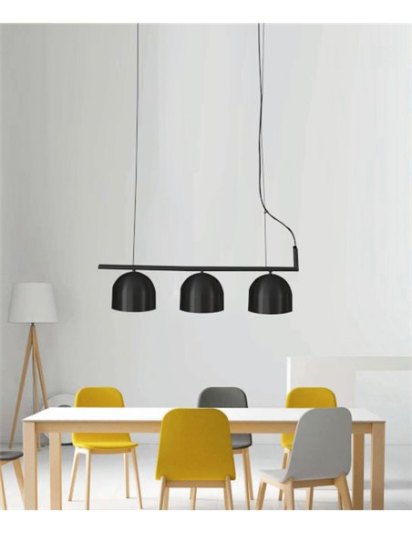 Camila pendant light - Fokobu - 3-light linear ceiling lamp